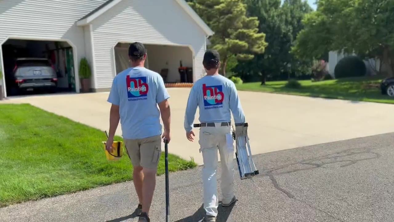 Hillis Brothers Painting crew at work in West Michigan